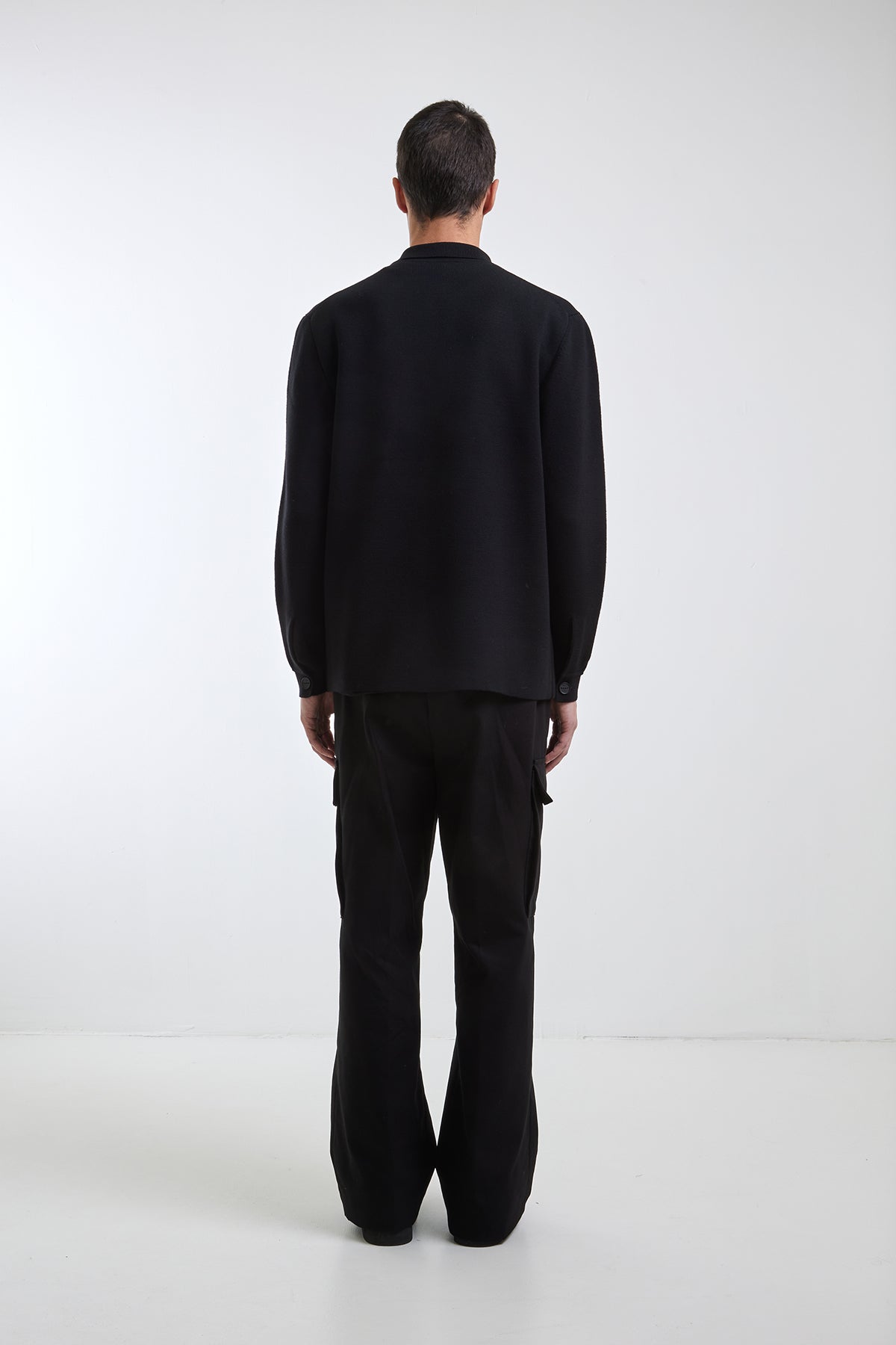 Bari knitted wool overshirt