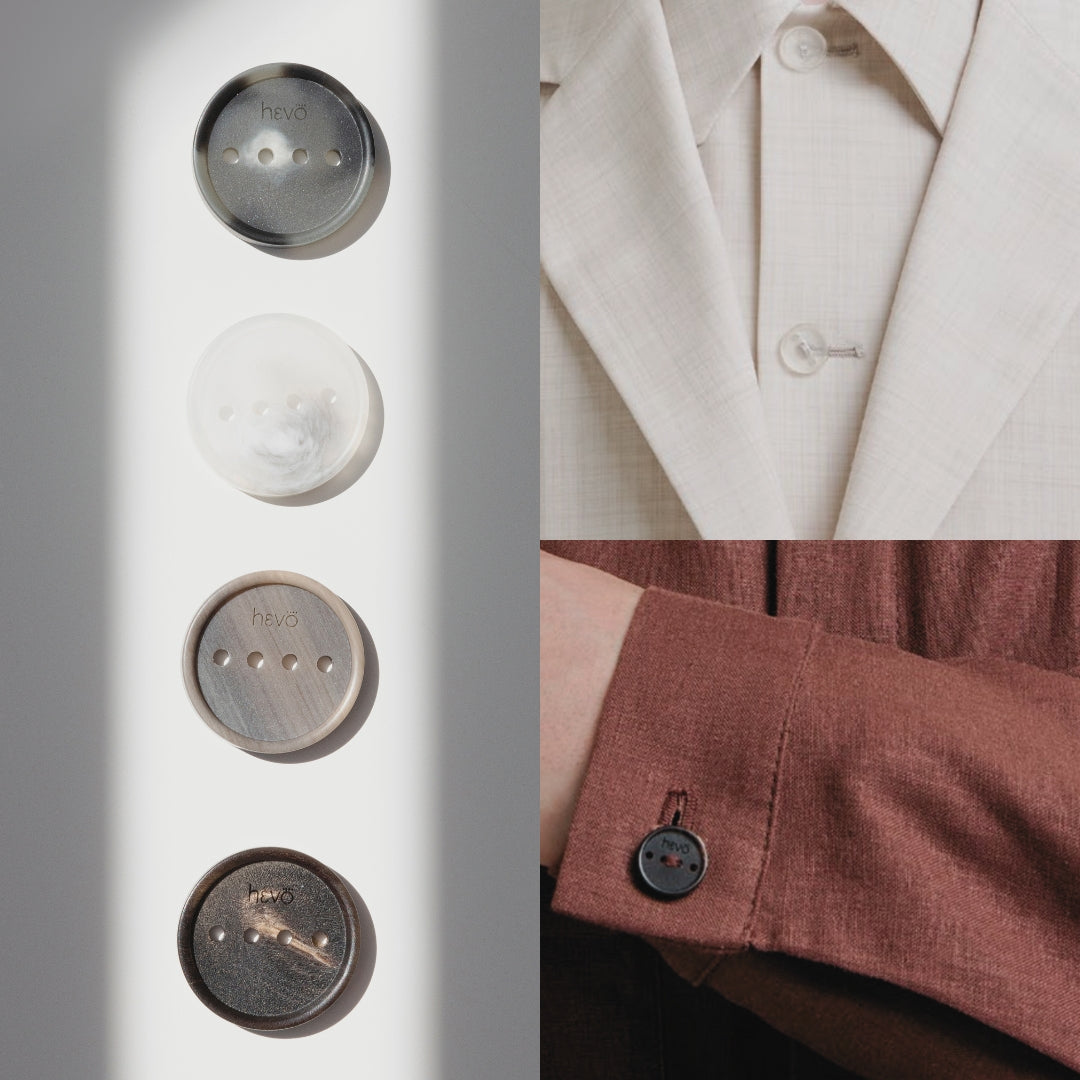 H-button: four holes in a line