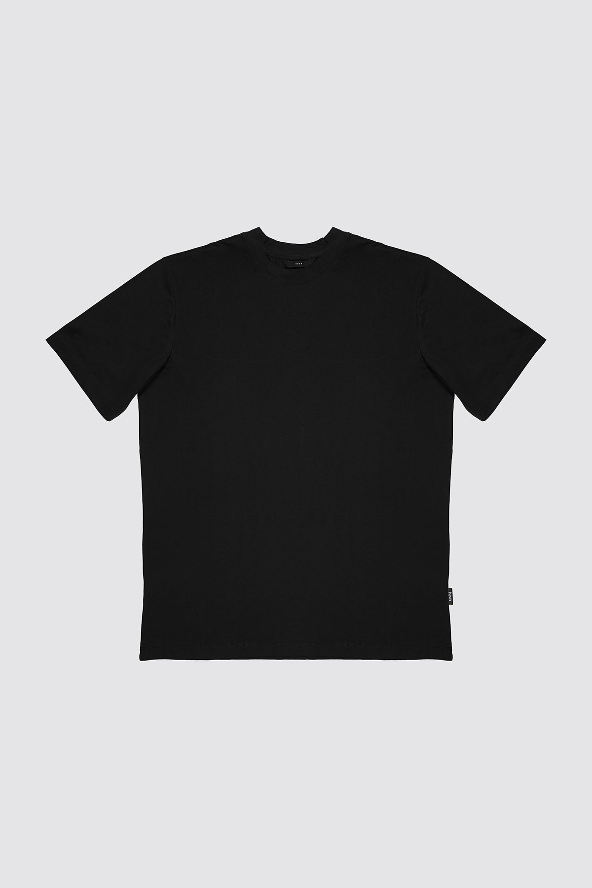 Tシャツ・カットソー HEVO Mulino cotton t-shirt Nero T-shirt in cotone girocollo modello Mulino Tee - hevo.it